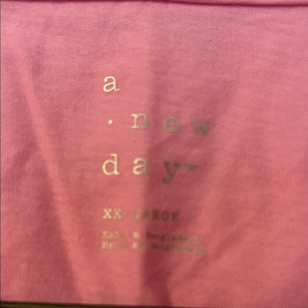 Bundle of NWT A New Day Pink tie-back tee shirt 2X and EUC Calvin Klein tee - Picture 3 of 7